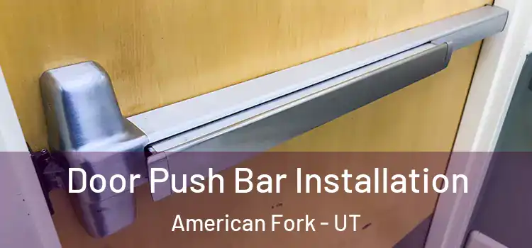  Door Push Bar Installation American Fork - UT